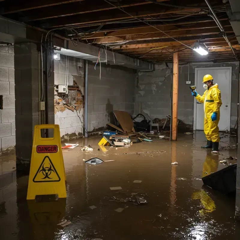 Flooded Basement Electrical Hazard in LaVerkin, UT Property